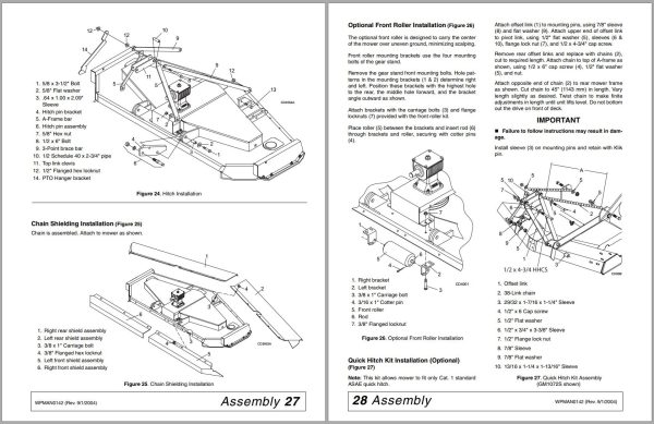 Frontier Grooming Mowers GM1190R Operators Manual 1