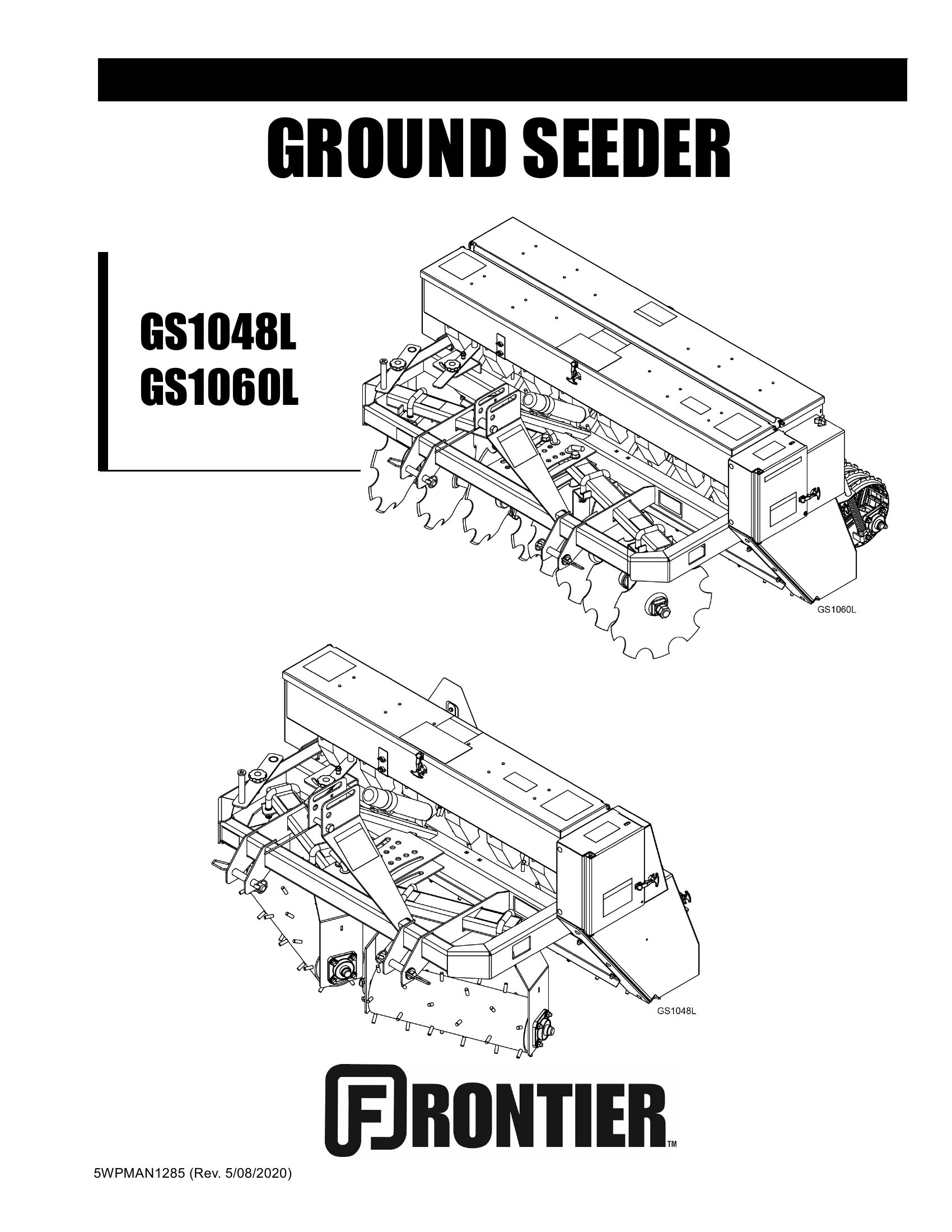Frontier Ground Seeder GS1048L GS1060L Operators Manual