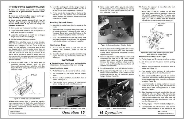Frontier Ground Seeder GS1148 GS1184 Operators Manual 1