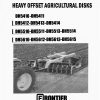 Frontier Heavy Offset Agricultural Disks DH5410 DH5615 Operators Manual