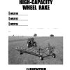 Frontier High Capacity Wheel Rake WR2110 WR2114 Operators Manual