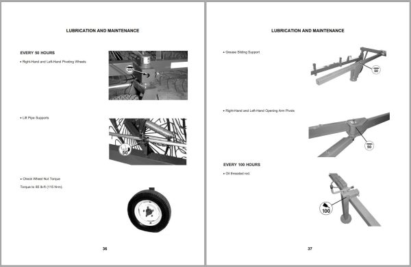 Frontier High Capacity Wheel Rake WR2110 WR2114 Operators Manual 1
