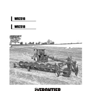 Frontier High Capacity Wheel Rake WR2316 WR2318 Operators Manual