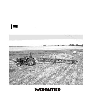 Frontier High Capacity Wheel Rake WR4313 Operators Manual
