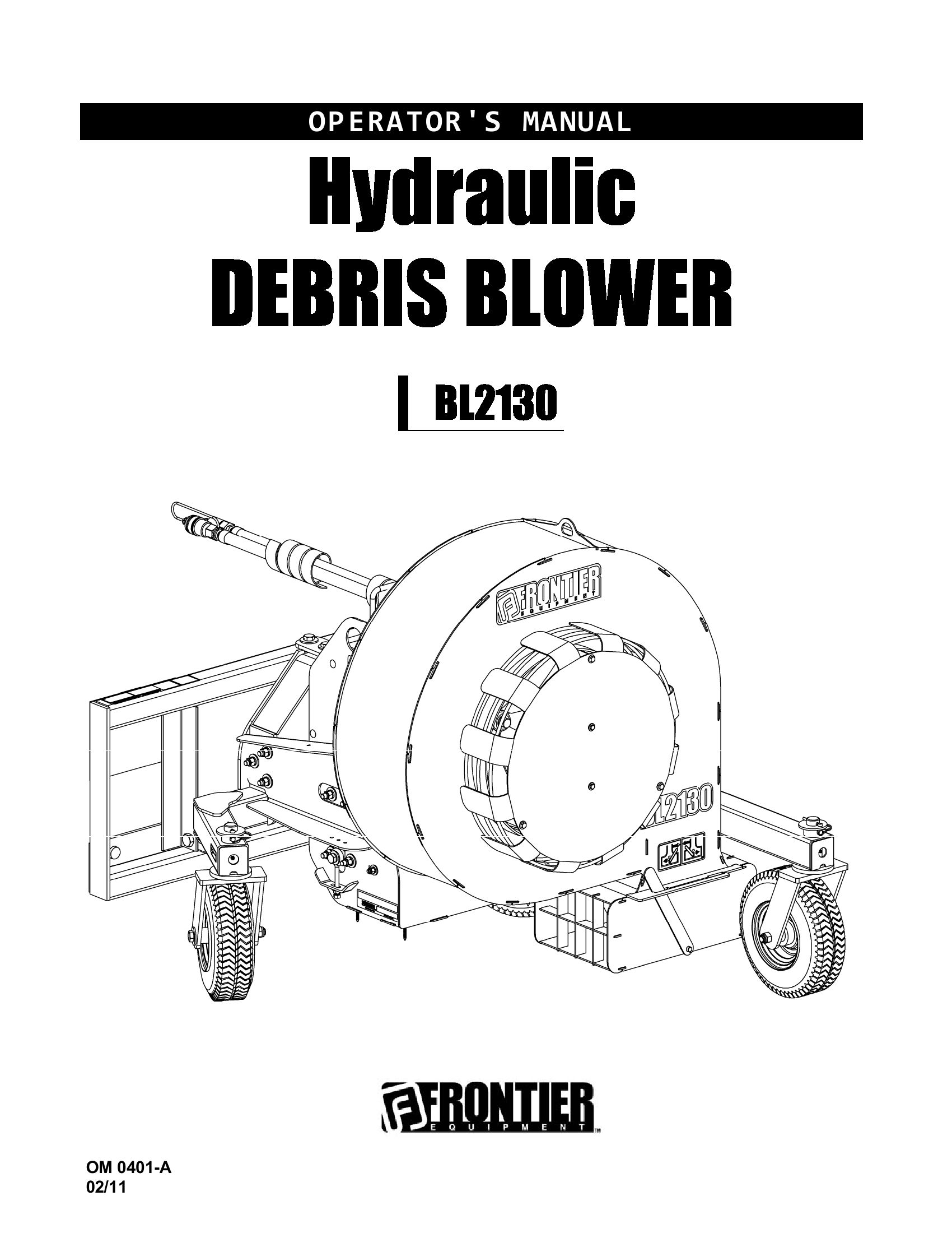 Frontier Hydraulic Debris Blower BL2130 Operators Manual