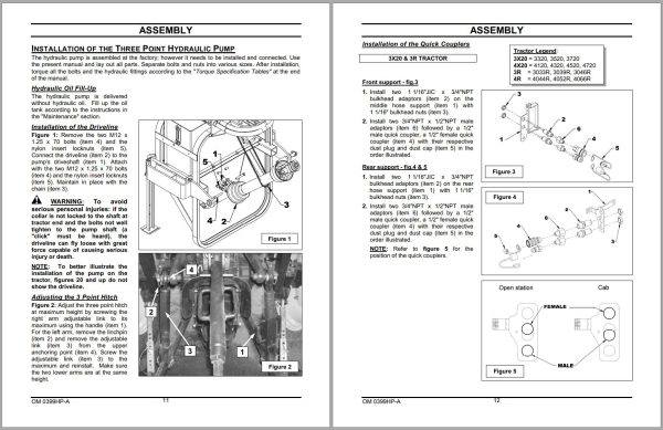 Frontier Hydraulic Pump HP2025 HP2134 Operators Manual 4.2015 1