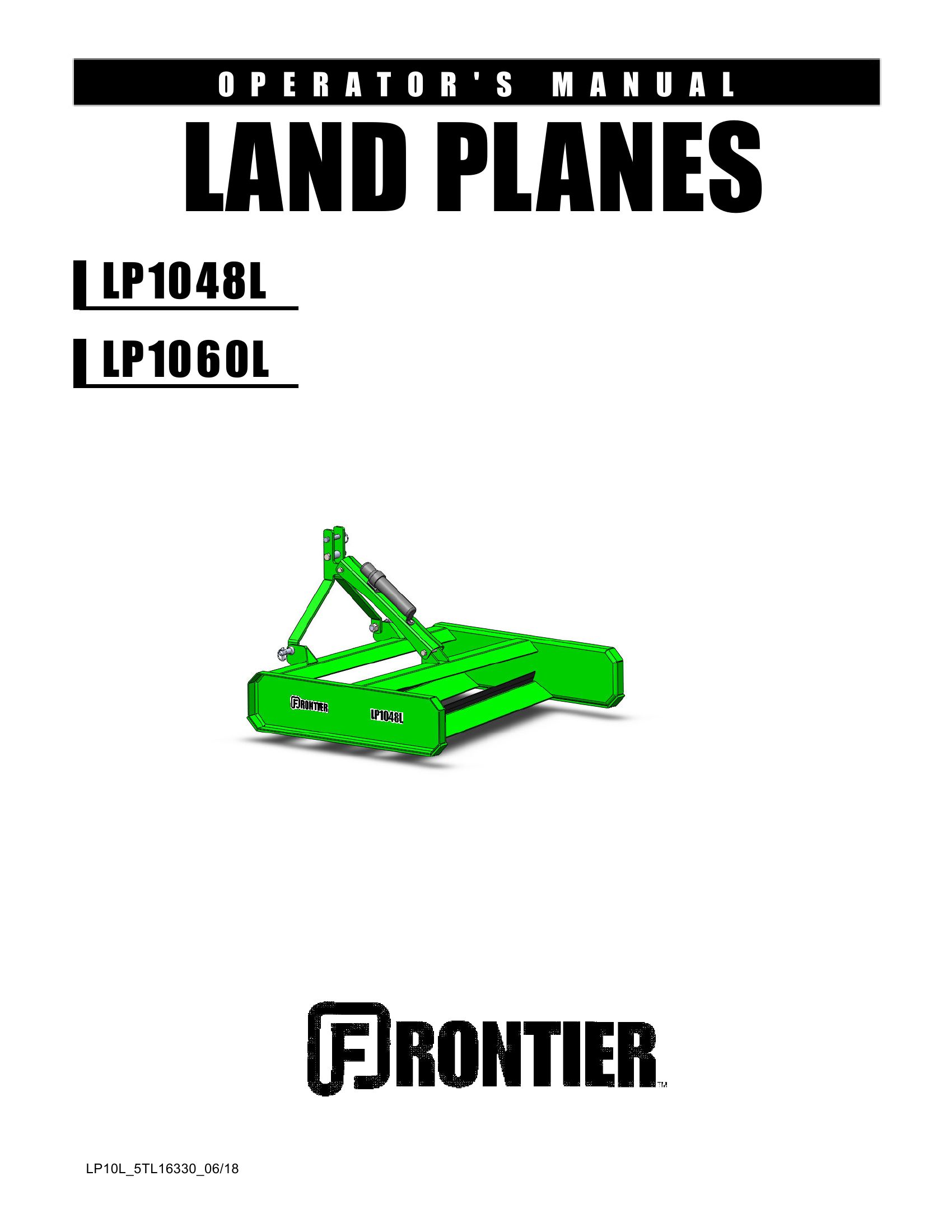 Frontier Land Planes LP1048L LP1060L Operators Manual