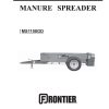 Frontier Manure Spreader MS1108GD Operators Manual