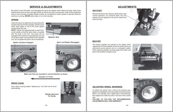 Frontier Manure Spreader MS1108GD Operators Manual 1