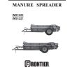 Frontier Manure Spreader MS1223 MS1227 Operators Manual