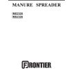 Frontier Manure Spreader MS2320 MS2326 Operators Manual