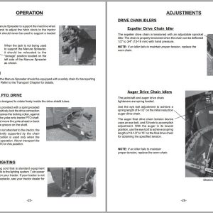Frontier Manure Spreader MS2320 MS2326 Operator's Manual Frontier Manure Spreader Ms2320 Ms2326 Operators Manual 1