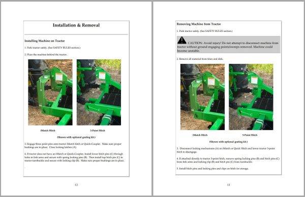 Frontier Mulch Finishers MF2204 MF2208 Operators Manual 1