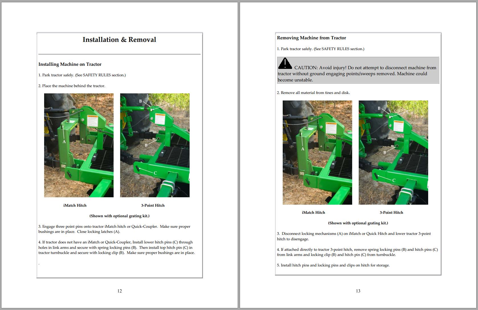 Frontier Mulch Finishers MF2204 MF2208 Operators Manual 1