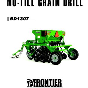 Frontier No Till Grain Drill BD1307 Operators Manual
