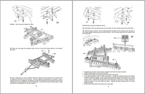 Frontier Offset Agricultural Disks DH5308 DH5316 Operators Manual 1