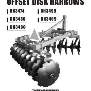 Frontier Offset Disk Harrow DH3406 DH3474 Operators Manual