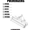 Frontier Pulverizers SP1048 SP1284B Operators Manual