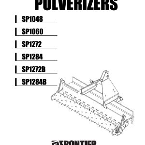 Frontier Pulverizers SP1048 SP1284B Operators Manual