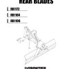 Frontier Rear Blades RB1172 RB1196 Operators Manual