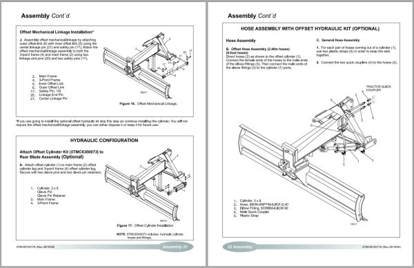 Frontier Rear Blades RB2272 RB2296 Operators Manual 1