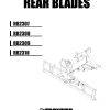 Frontier Rear Blades RB2307 RB2301 Operators Manual