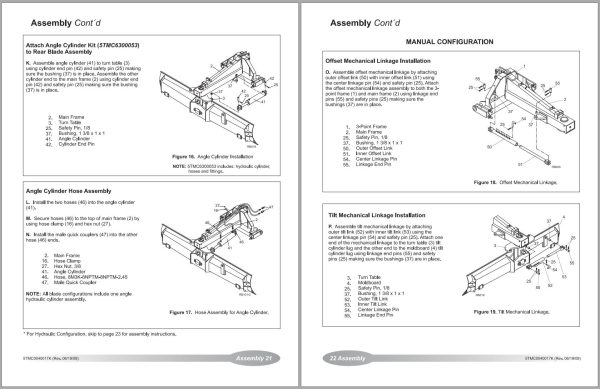 Frontier Rear Blades RB2408 RB2410 Operators Manual 1