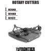 Frontier Rotary Cutters RC1048 RC1072 Operators Manual