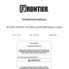 Frontier Rotary Cutters RC2048 RC2084 Operators Manual