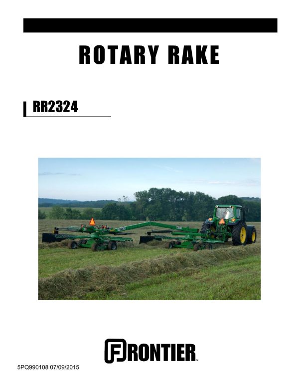 Frontier Rotary Rake RR2324 Operators Manual