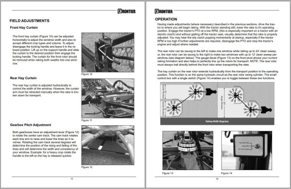 Frontier Rotary Rake RR2324 Operators Manual 1
