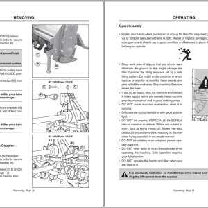 Frontier Rotary Tillers Rt1060E Rt1070E Operators Manual 1