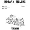 Frontier Rotary Tillers RT2308 RT2383 Operators Manual