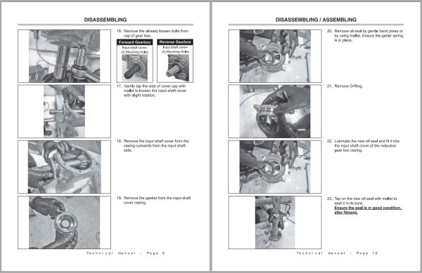Frontier Rotary Tillers RT3042 RT3073R Technical Manual 1