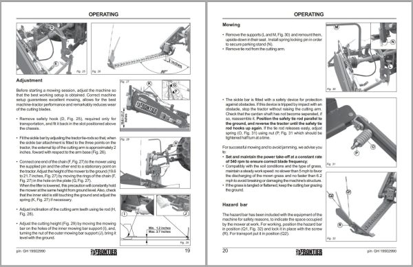 Frontier Sickle Bar SB3106 SB3108 Operators Manual 2009 1
