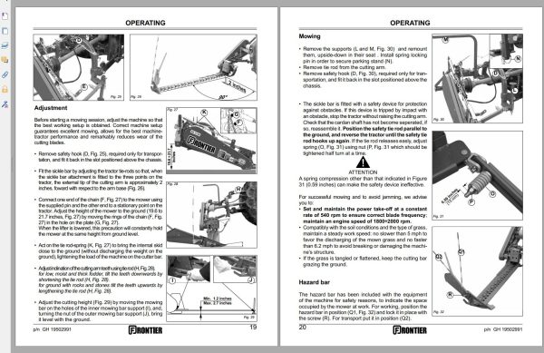Frontier Sickle Bar SB3106 SB3108 Operators Manual 2017 1