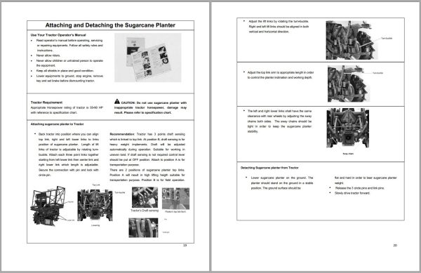 Frontier Sugarcane Planter SP3030 SP3140 Operators Manual 1