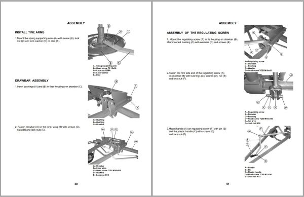 Frontier Tedder TD1010E Operators Manual 1