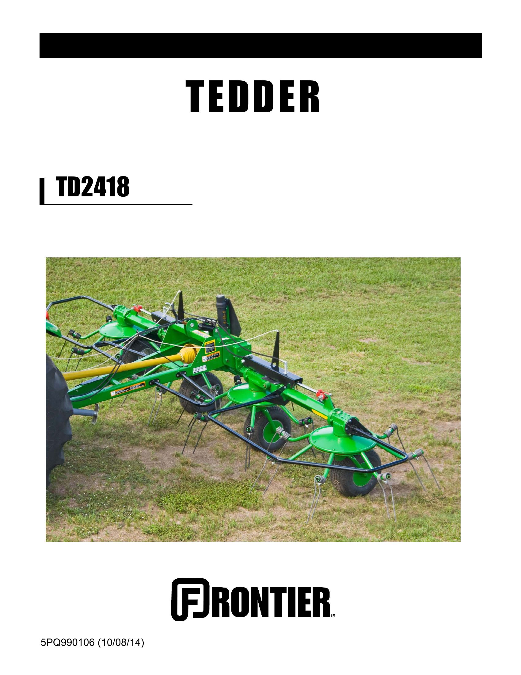 Frontier Tedder TD2418 Operators Manual