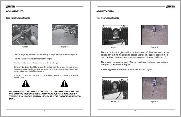 Frontier Tedder TD2418 Operators Manual 1