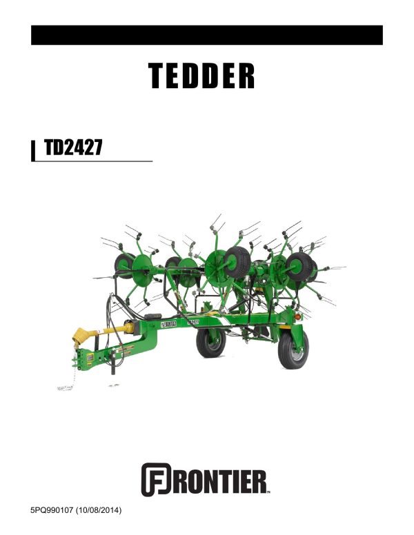 Frontier Tedder TD2427 Operators Manual