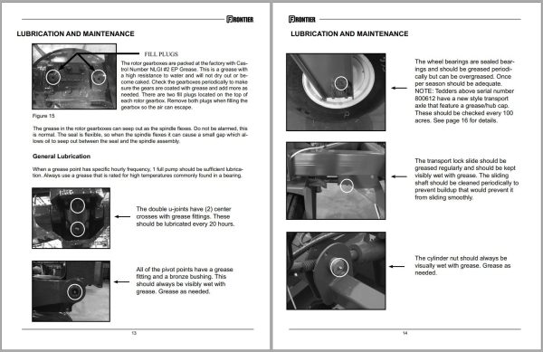 Frontier Tedder TD2427 Operators Manual 1
