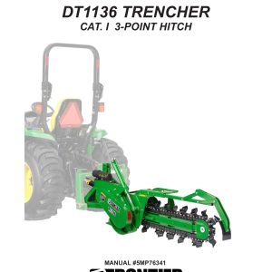 Frontier Trencher DT1136 Operators Parts Manual