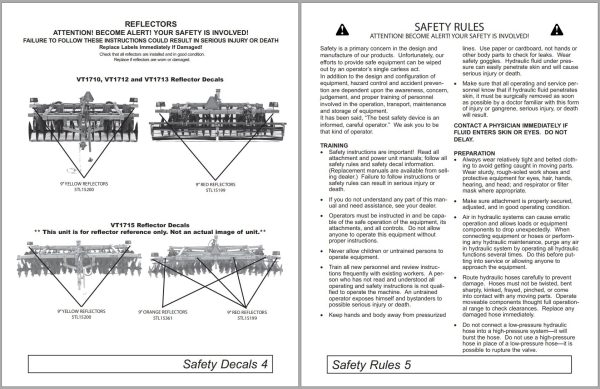 Frontier Vertical Tillage VT1710 VT1715 Operators Manual 1