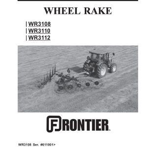 Frontier Wheel Rake WR3108 WR3112 Operators Manual