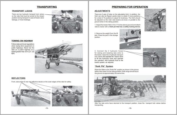 Frontier Wheel Rake WR3108 WR3112 Operators Manual 1