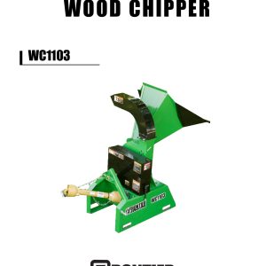 Frontier Wood Chipper WC1103 Operators Manual