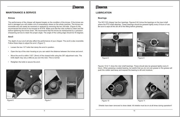 Frontier Wood Chipper WC1103 Operators Manual 1