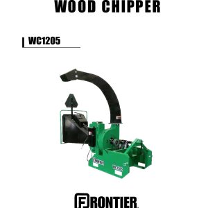 Frontier Wood Chipper WC1205 Operators Manual