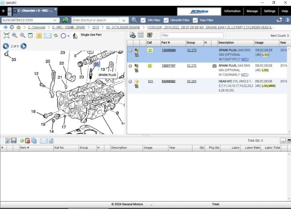 General Motors GM Korea EPC 06.2024 Spare Parts List WMWare 6
